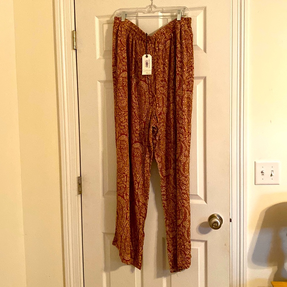 Great for fall! NWT wide leg pants.